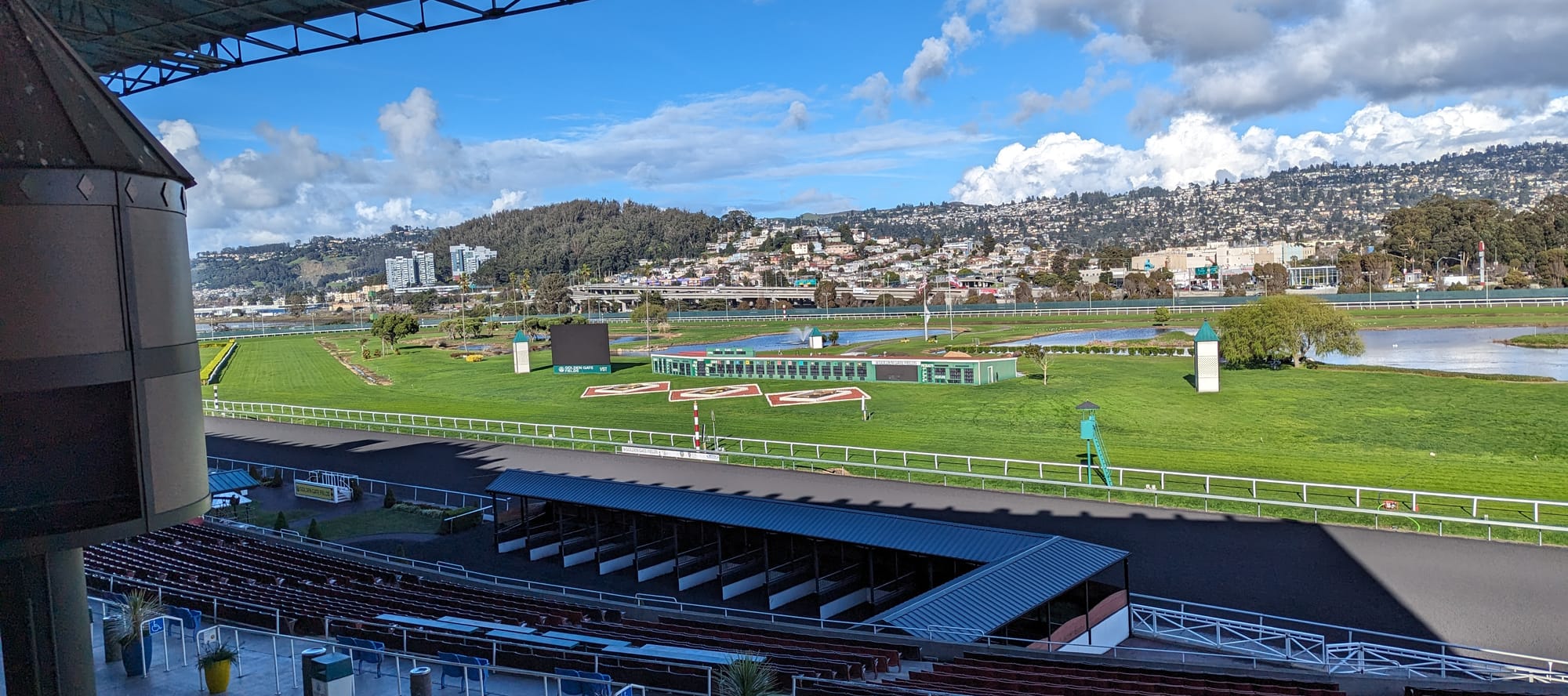 Photo of Golden Gate Fields from the grandstand.