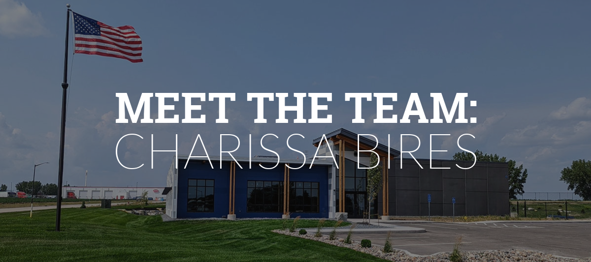 A photo of the Grafe Auction office with the words: 'Meet the Team: Charissa Bires' over it.