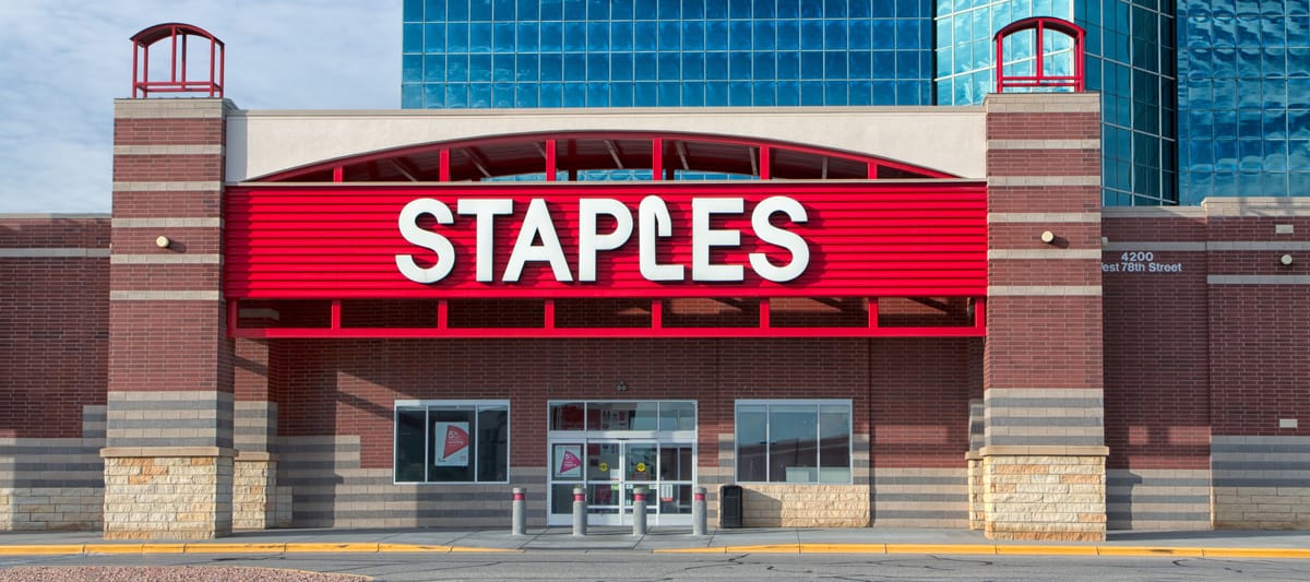 Staples storefront