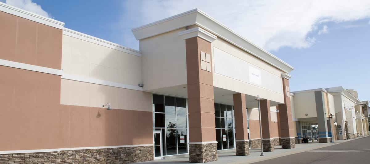 Large, empty retail store.